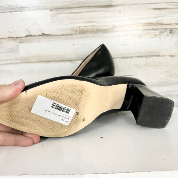 Zara Women Black Patten Leather Pump Business Women Heels Size 39/8.5 - Picture 3 of 7